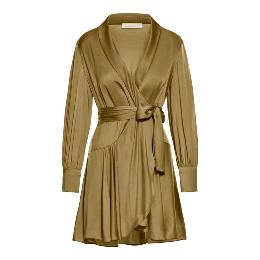 Zimmermann Women Silk Wrap Mini Dress
